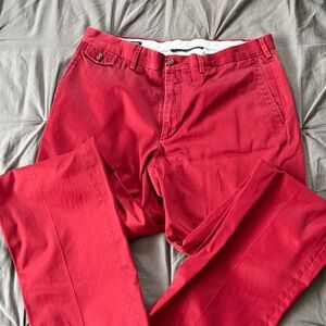 Lands' End Men's Bold Red Chinos